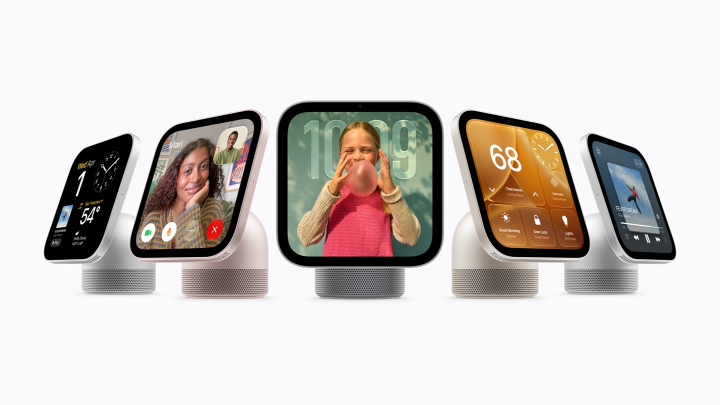 Apple HomeView smart home display lineup in four colors