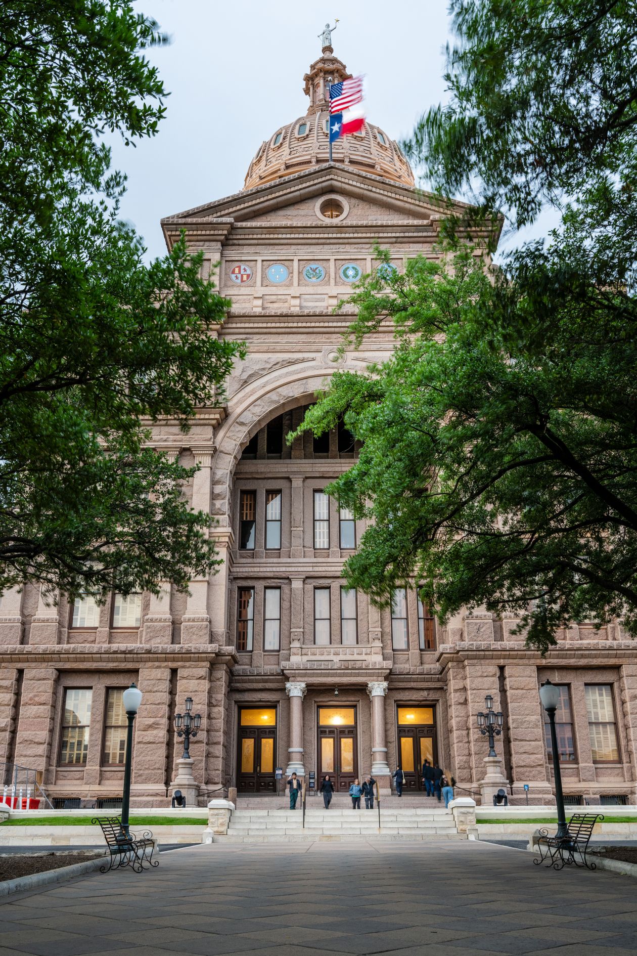 Front view of the Texas State Capitol in Austin; illustrative stock photo, not the court or the parties in the case